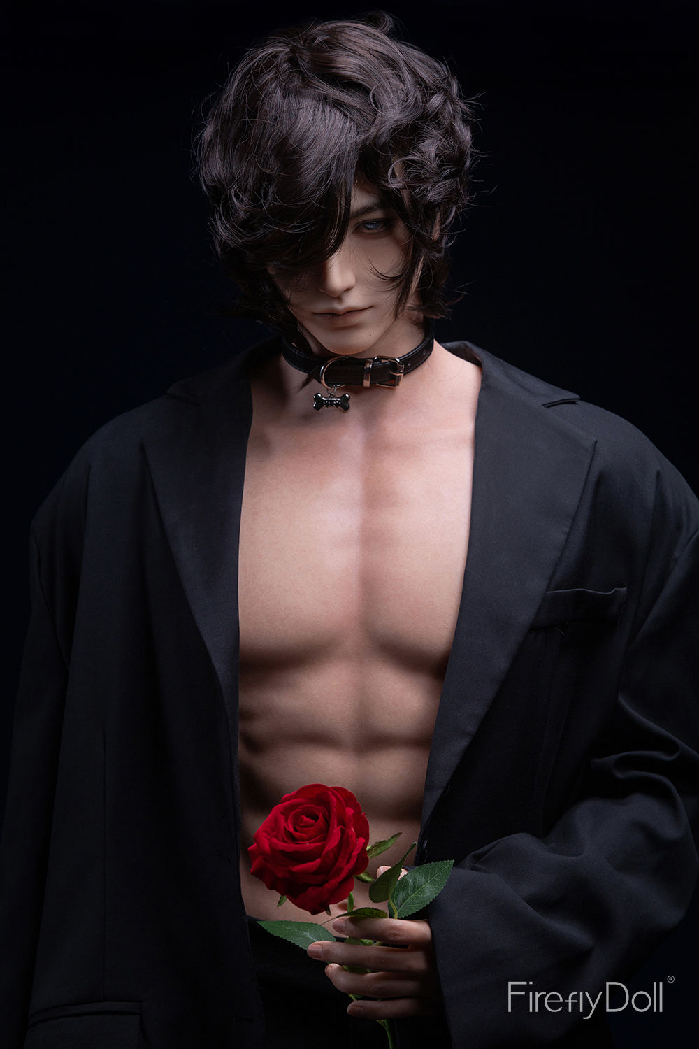螢火日記 Firefly Diary 男娃 - 江靈 Jiang Ling 180cm - Black Suit with Roses