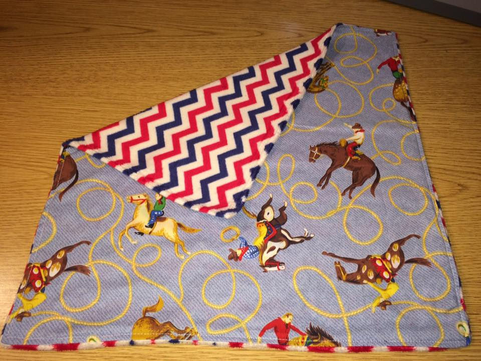 blue rodeo lovey blanket