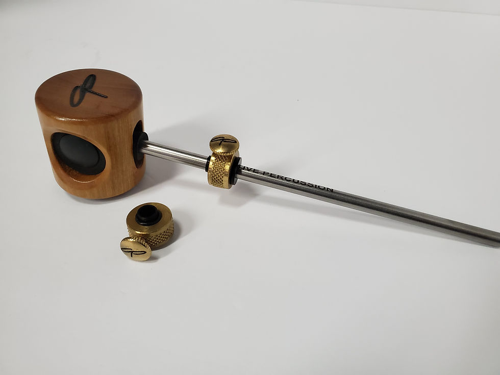 Thumbnail: Solid Brass Bass Drum Beater Weights (set of 2)