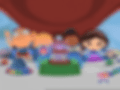 An animated GIF of the characters from Little Einsteins in their rocket ship, enthusiastically waving their arms and preparing for a journey.