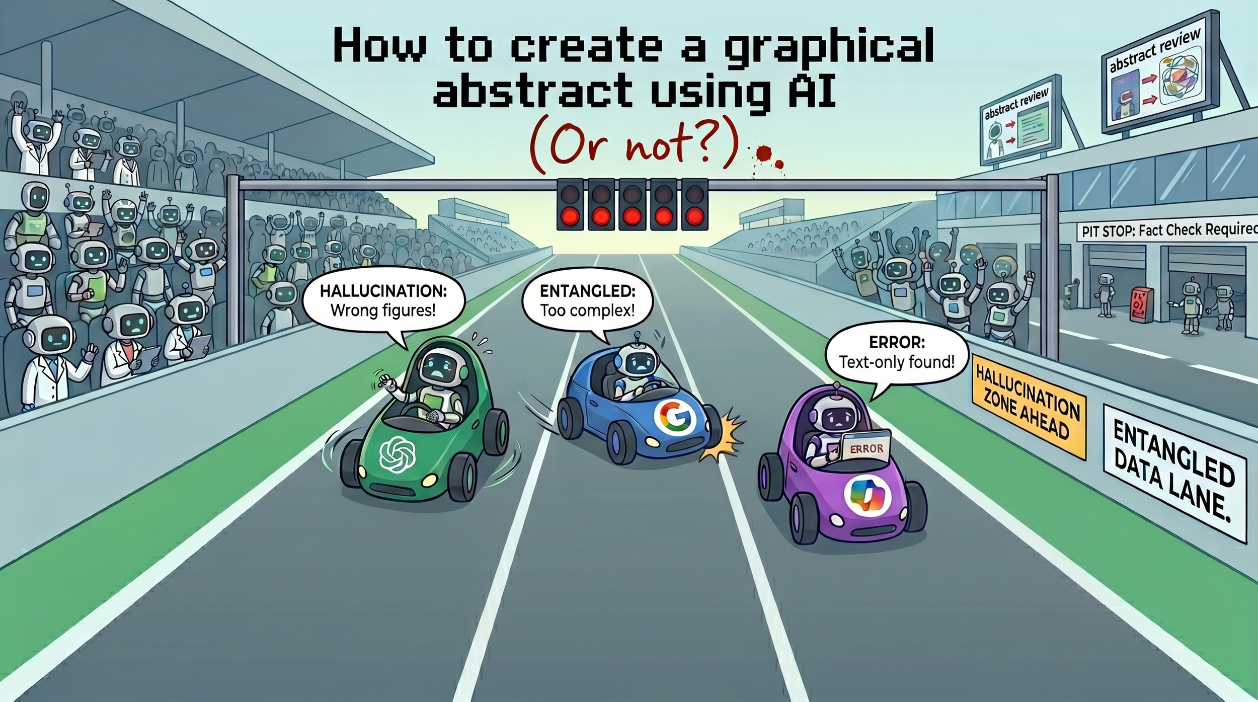 How to create a graphical abstract using AI (Or not?)