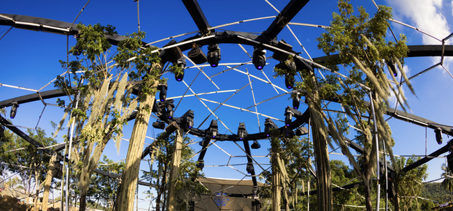 Polygon stage 360 speakers wonderfruit festival 