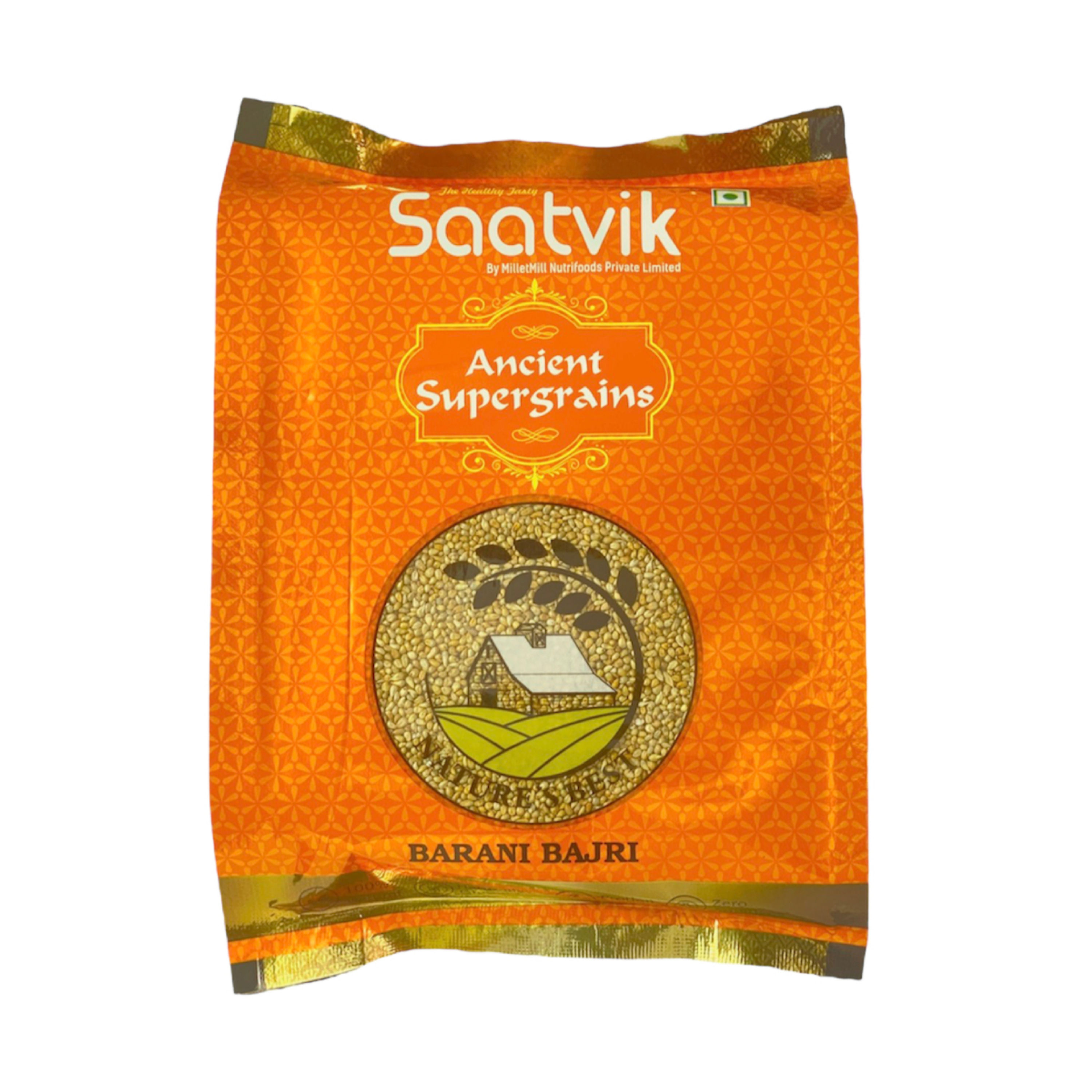 Saatvik Unpolished millets whole grains Bajra(Pearl Millet) Pack (2x1kg)