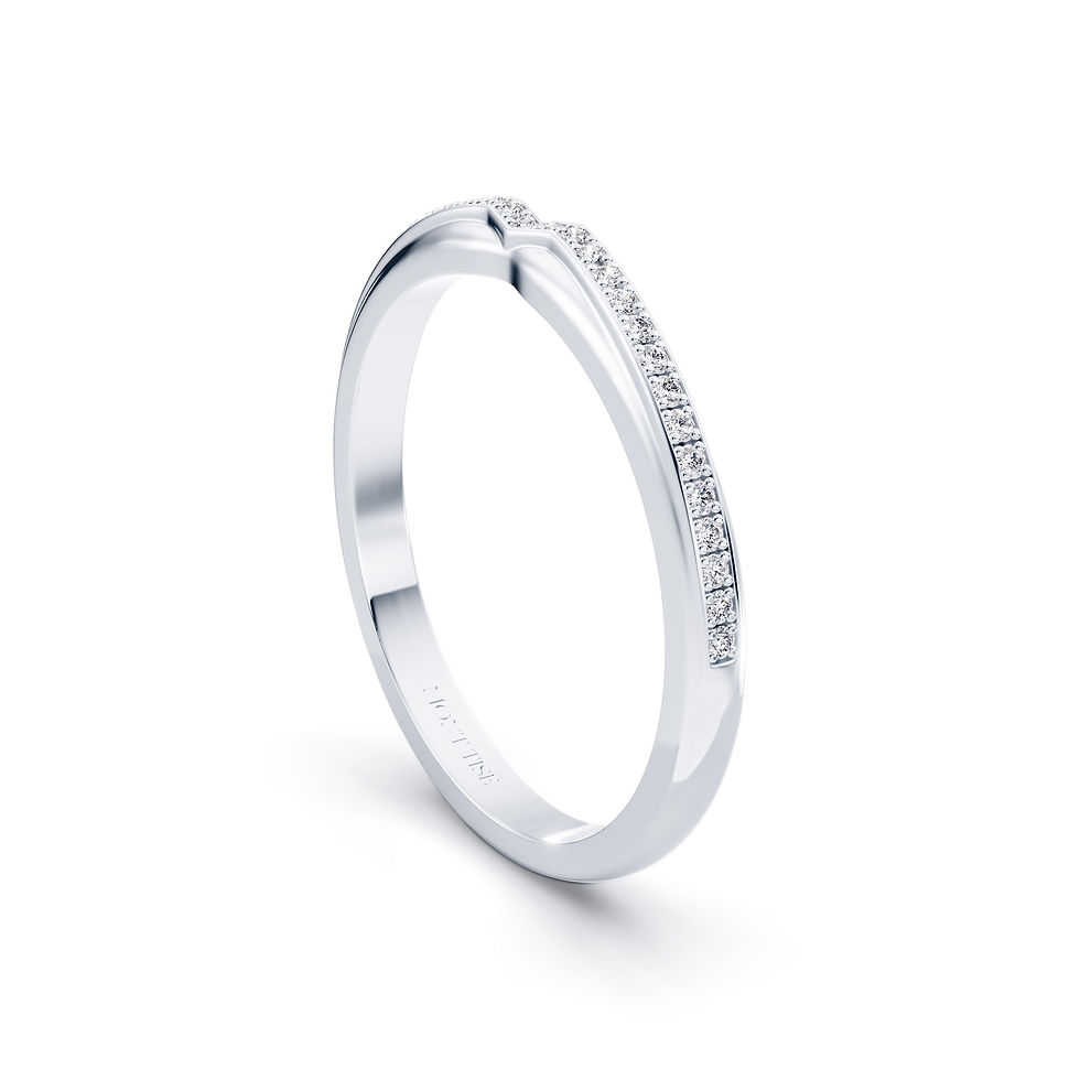 Thumbnail: Monogramme d'Amour | Mémoire Mêlée · Women's Wedding Ring