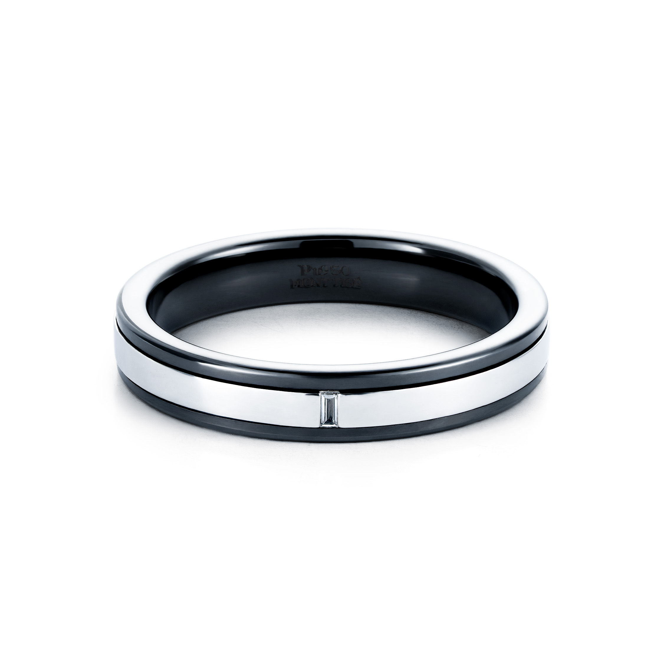 Minuit à l’Alexandre · Ombre et Lumièr | Layered Band Baguette Diamond Ring