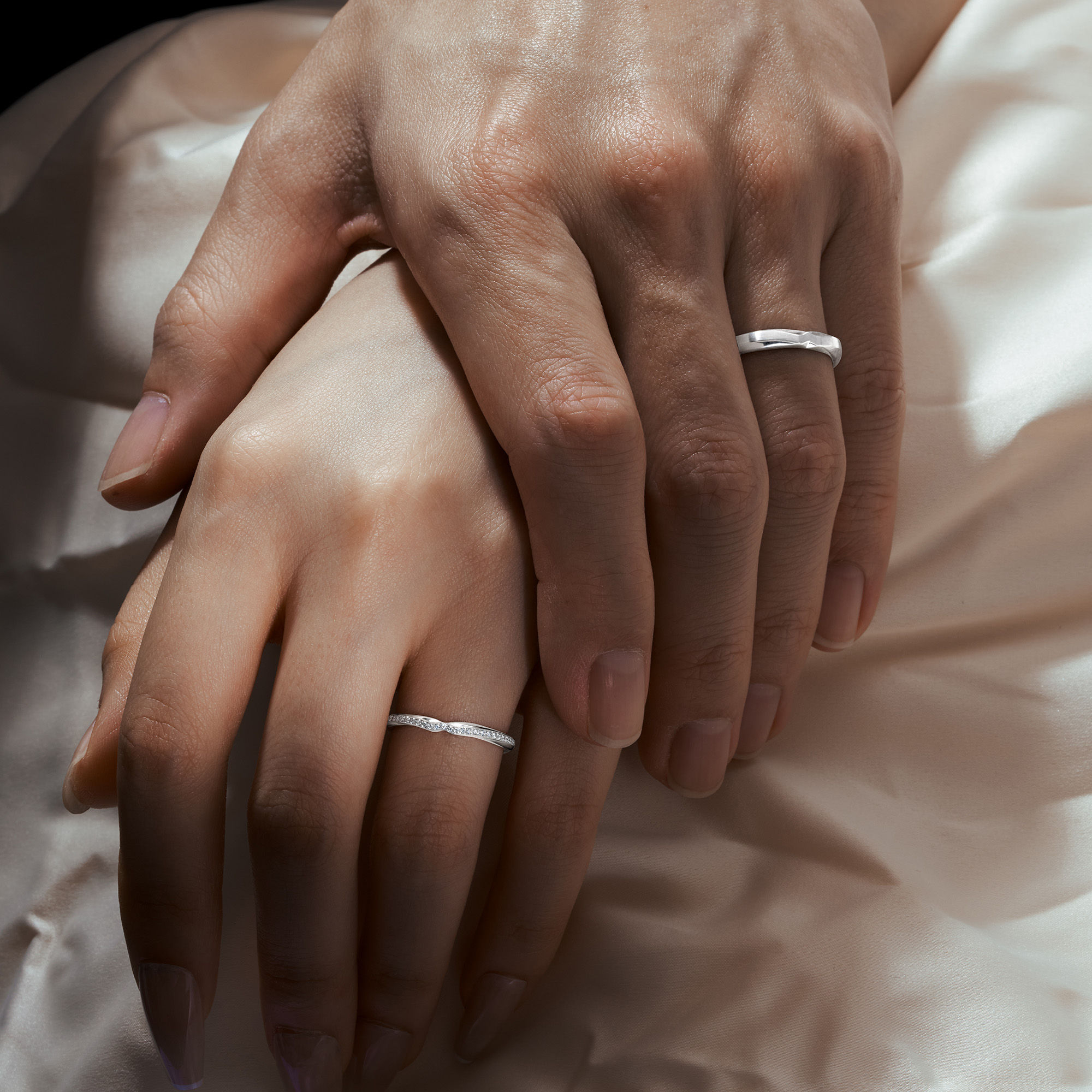 Monogramme d'Amour | Mémoire Mêlée | PT950 Platinum | 18K White Gold