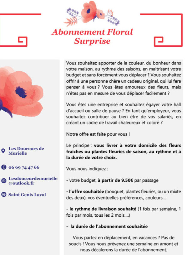 Miniature : Abonnement Floral - Particuliers / Professionnels