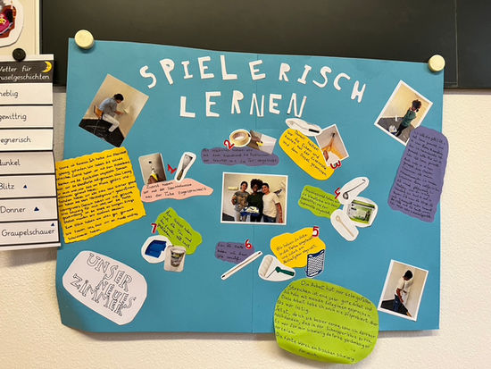 DaZ handfest - Schülerinnen und Schüler malen ihr Schulzimmer neu