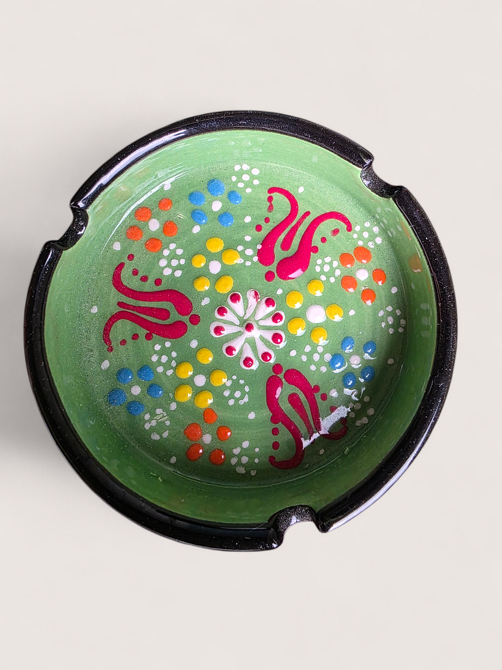 Thumbnail: Valencia Spain Hand Painted Ceramic Trinket Dish & Vintage Orange Citrus Creamer