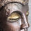 Thumbnail: Large Hand Painted Bronze & Gold Gilded Buddha Bust – 28cm Rustic Boho Decor