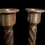 Thumbnail: Pair Brass Barley Twist Candlesticks Antique Style c1930s