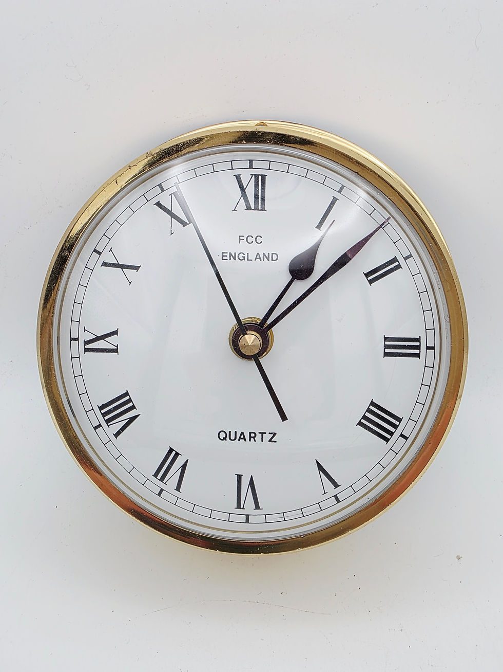 Thumbnail: FCC England Brass Quartz Wall Clock Maritime Nautical Vintage Decor