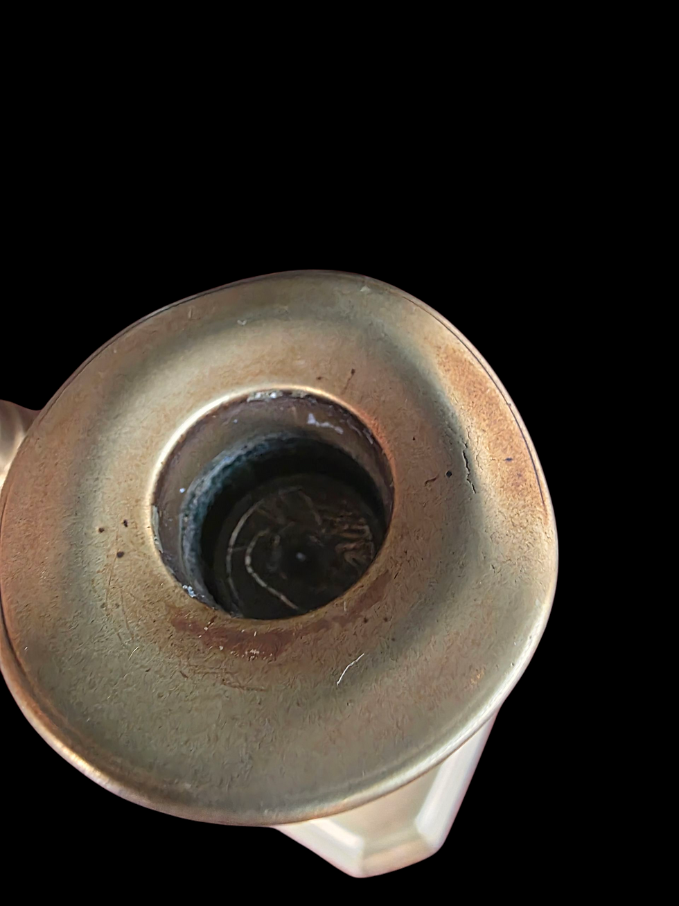 Thumbnail: Vintage Brass Candlestick Pair W. Stepped Base Traditional Turned Candle Holders