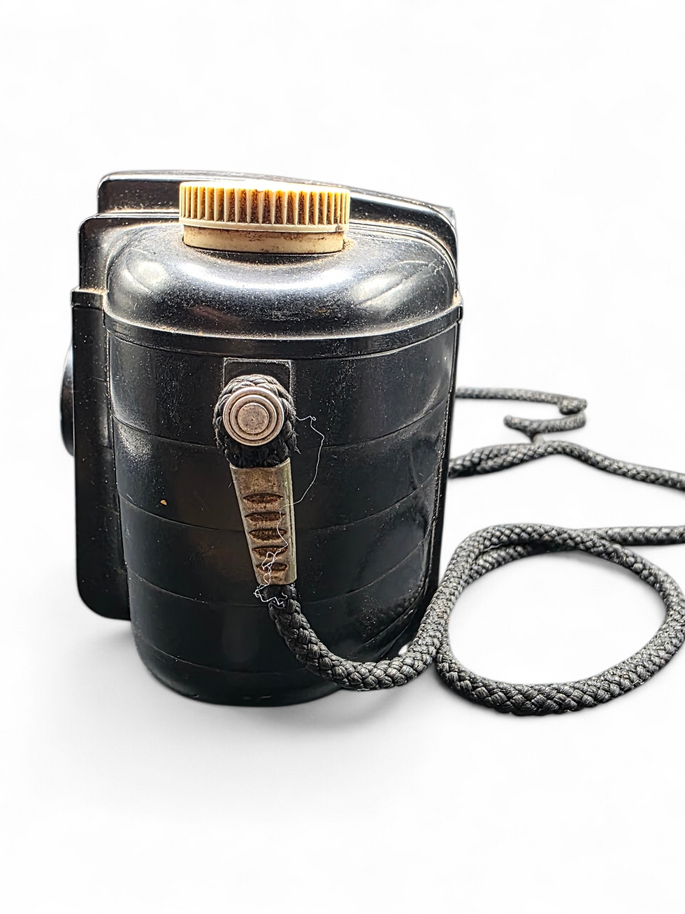Thumbnail: Vintage Early 1950s Kodak Brownie 127 Bakelite Camera W. Canvas Case Mid Century