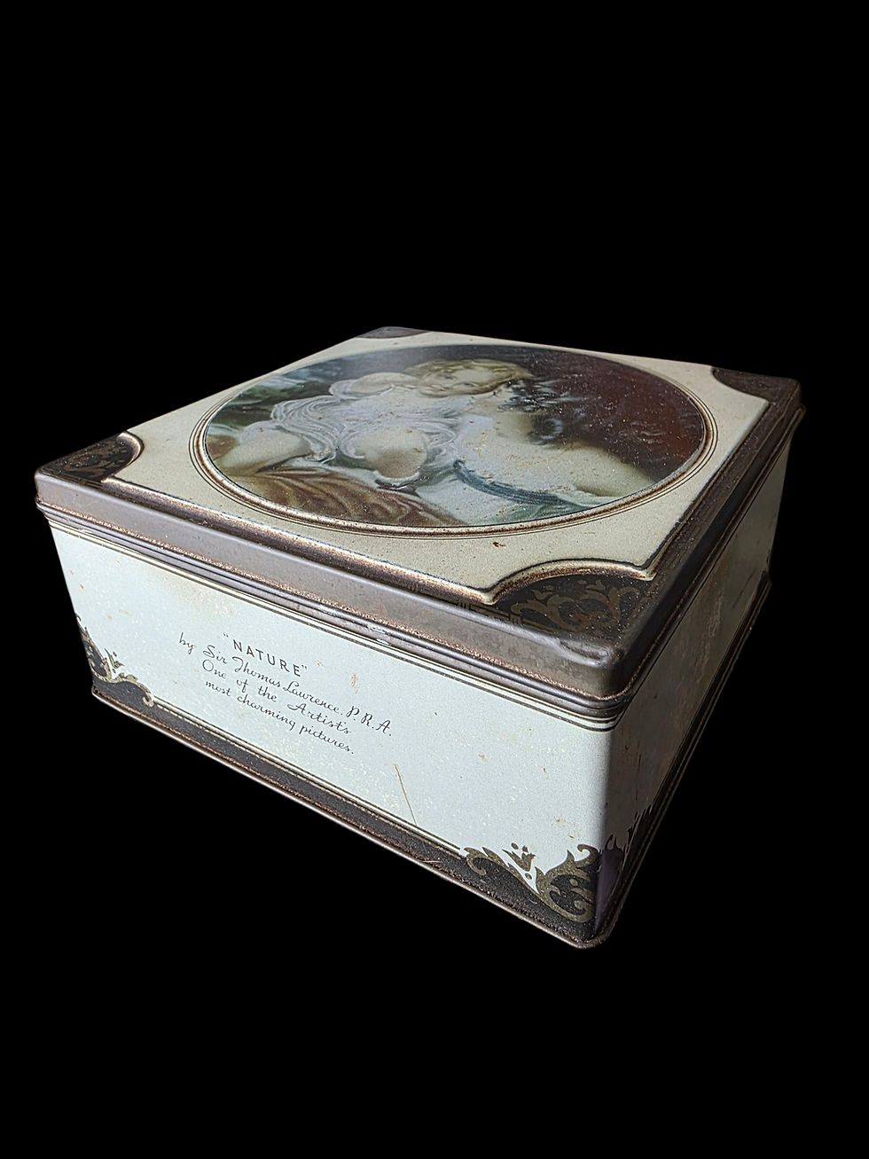 Thumbnail: Vintage Thorne’s Toffee Tin with “Nature” by Sir Thomas Lawrence