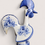 Thumbnail: Vintage Portuguese Blue & White Ceramic Rooster of Barcelos - 22cm