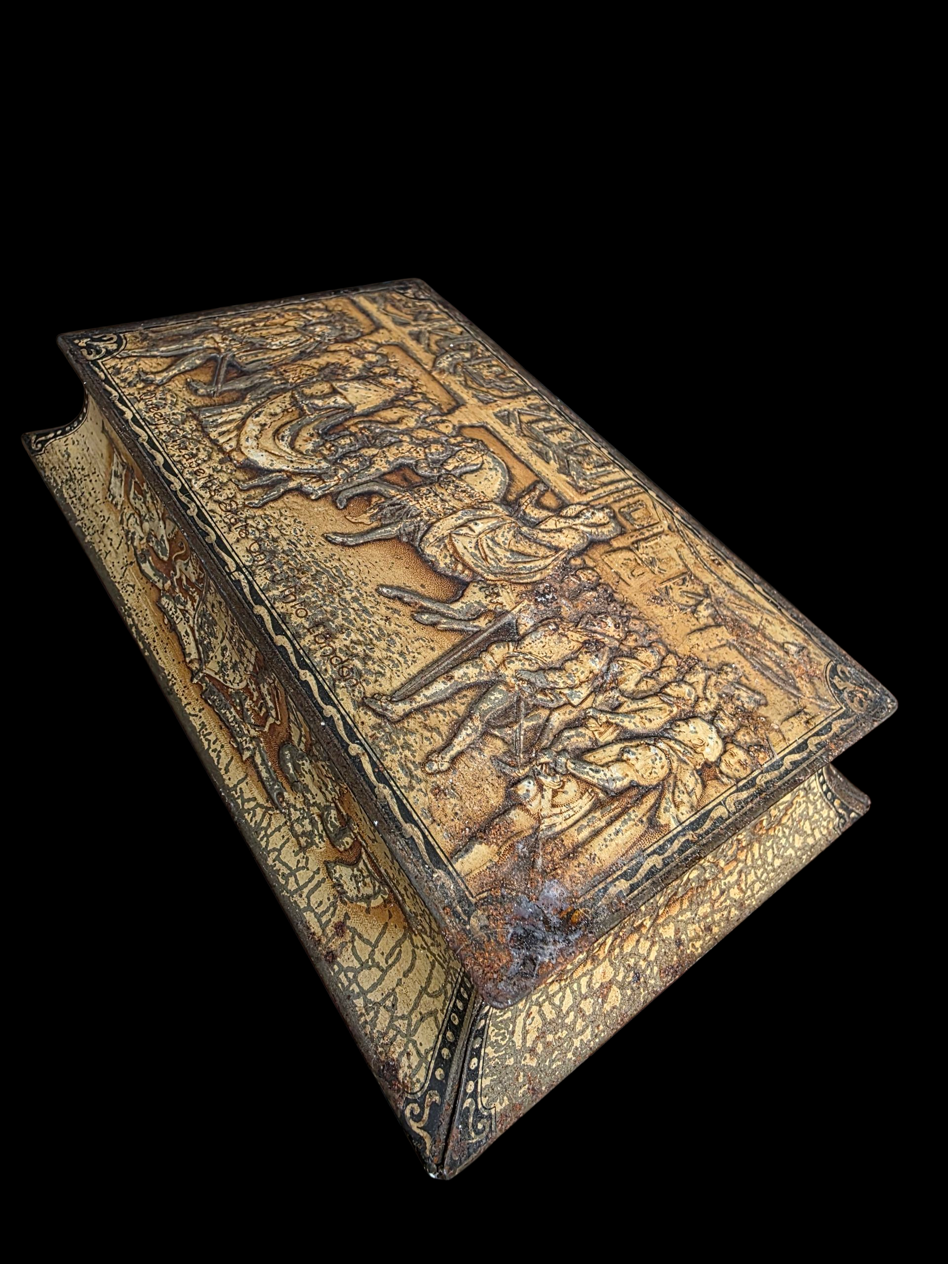 Rowntree & Co York Antique Book Tin Cocoa Chocolate Box c1910–1930