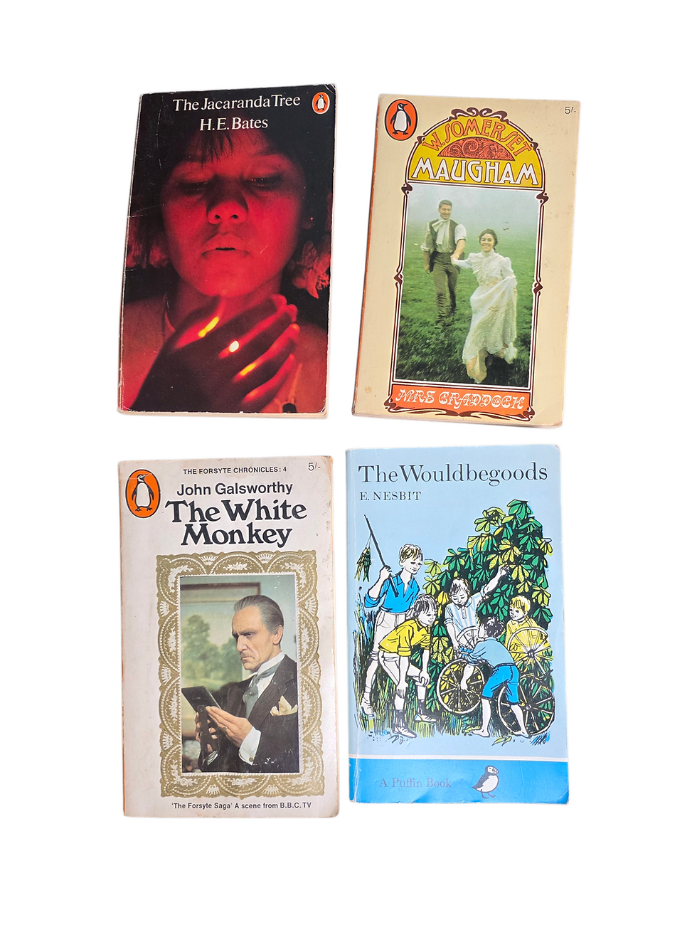 Thumbnail: Vintage Penguin And Pelican Paperback Book Bundle Orange Classics