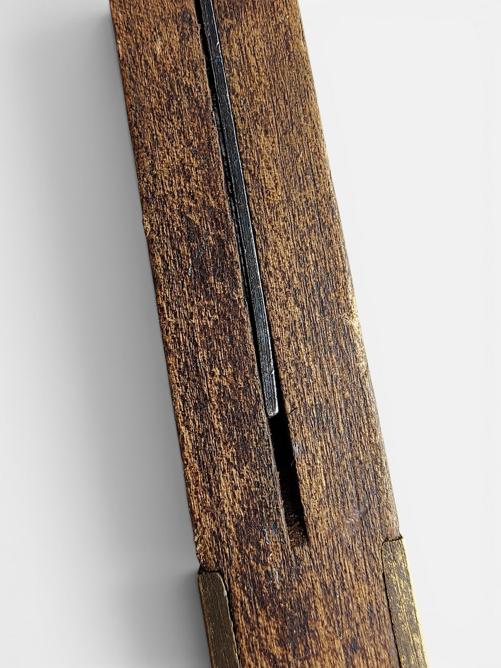 Thumbnail: Antique Sliding Bevel Woodworking Gauge Rosewood Brass Carpentry Tool