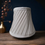 Thumbnail: Small Grey-Beige Pleated Fabric Lampshade – Table Lamp or Wall Light