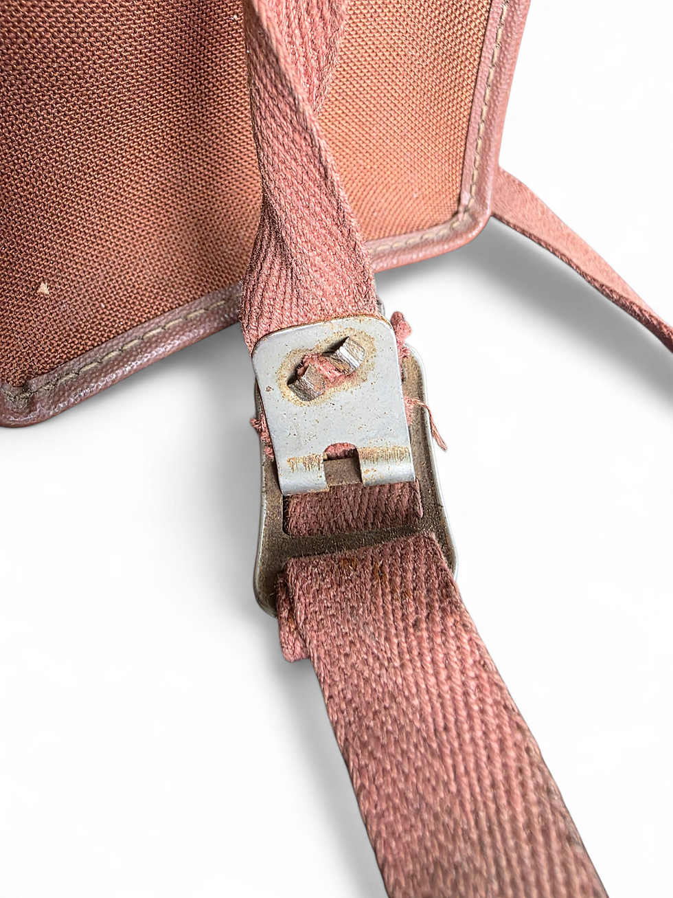 Thumbnail: Vintage Mid Century Canvas Camera Satchel Utility Bag Photography Display