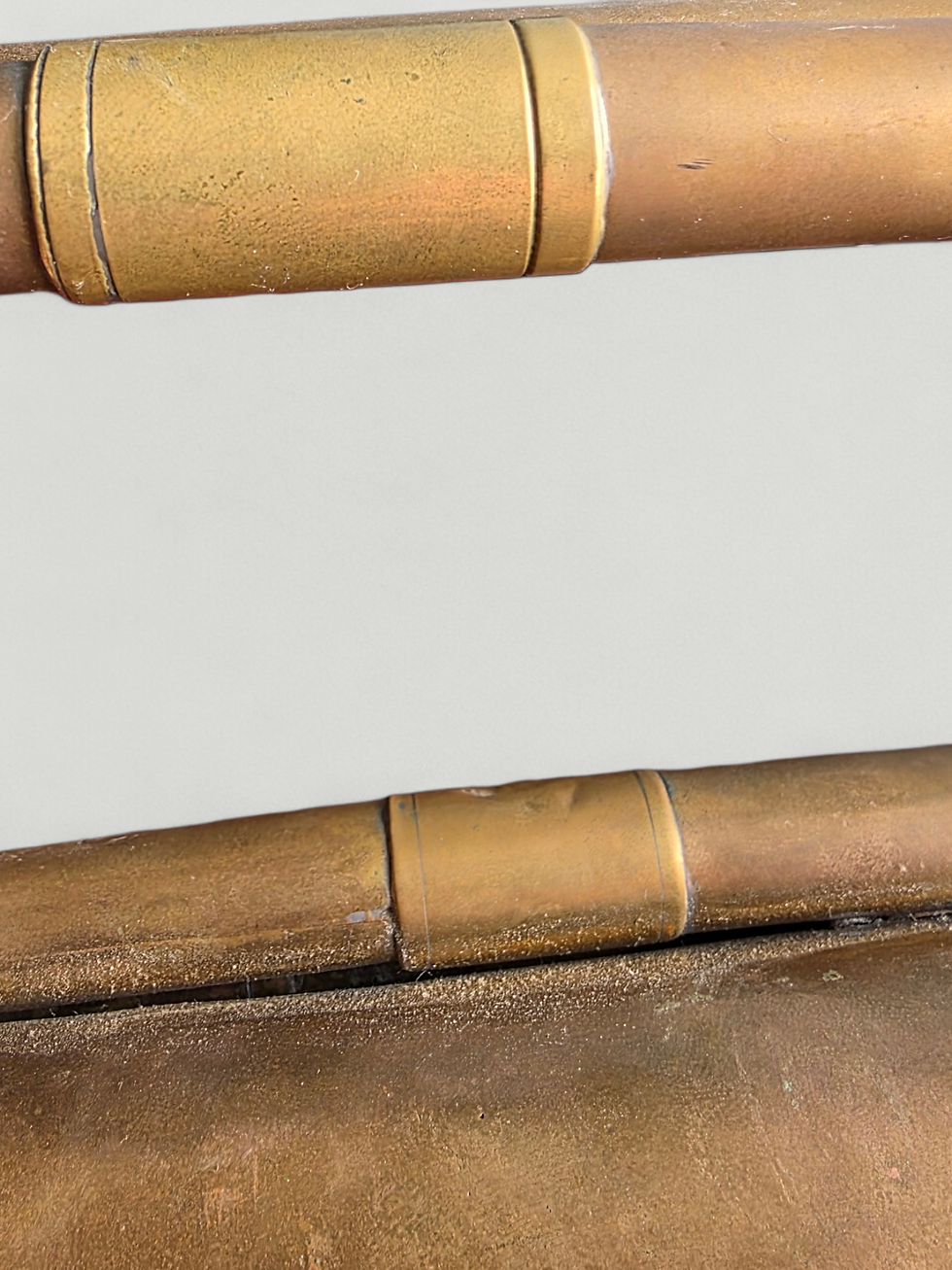 Thumbnail: Vintage Brass Bugle Mid-Century Military Style Home Decor Hunting Bugle