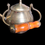 Thumbnail: Vintage Indian Brass Decorative Kettle | Small Brass Teapot With Wooden Handle
