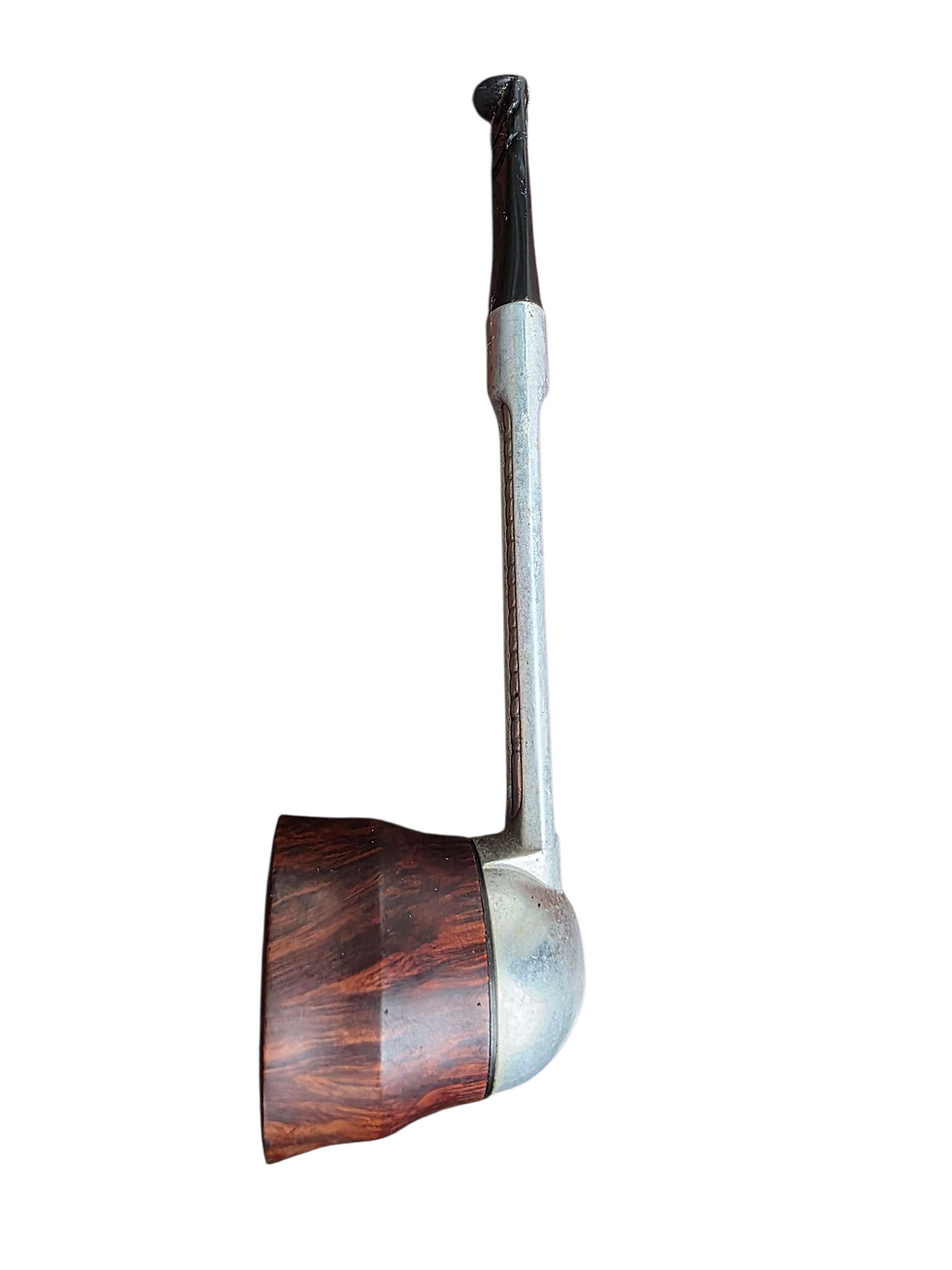 Falcon England Metal Pipe With Briar Bowl AN11 Vintage Estate Pipe