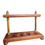 Thumbnail: Vintage Wooden And Brass Pipe Rack For Four Pipes