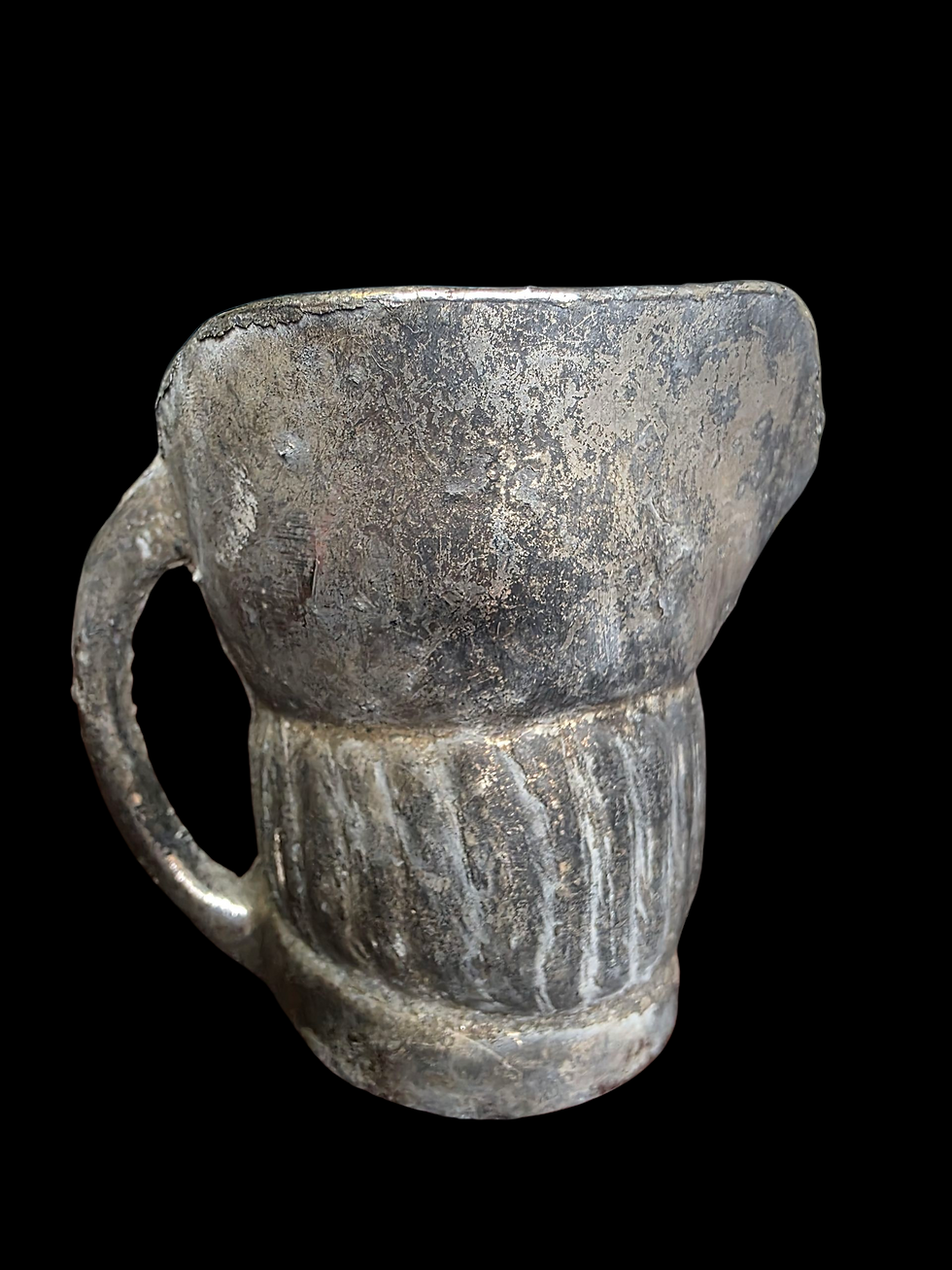 Thumbnail: Vintage Pewter Character Mug Tavern Face Miniature Pubware Ornament