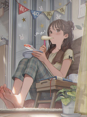 『ロッテ 雪見だいふく』40周年記念イラスト