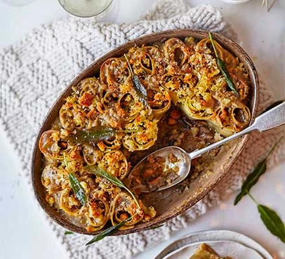 Mushroom & Chestnut Rotolo