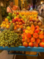 A fruit vendor in the walled city