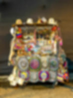 A souvenir cart in the walled city