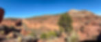 The Burr Trail winds through red rock canyons