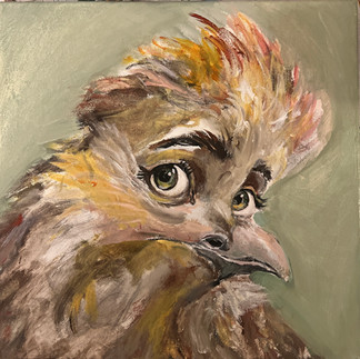 I Didn't Do it  painting in Orni Sapiens by Janet Straye