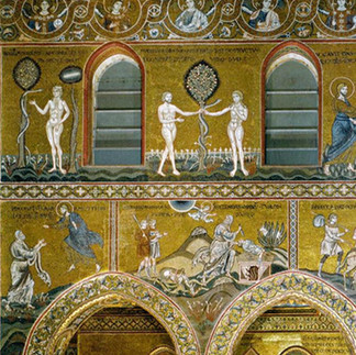 interior Monreale Duomo mosaic