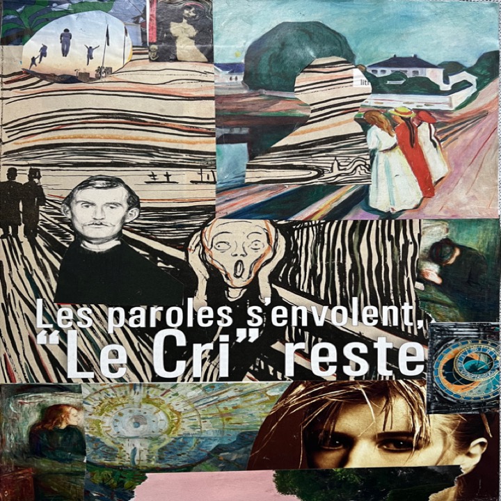 Le Cri collage re Munch art by J Strayer