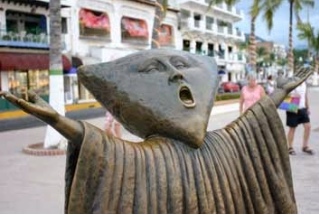detail of sculpture in Pto Vallarta