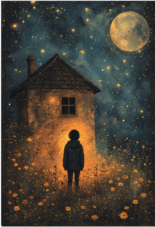 Ablaze illustration for Creative Life News blog at Janet Strayer Art