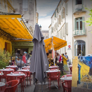 actual cafe painted by Van Gogh in Arles
