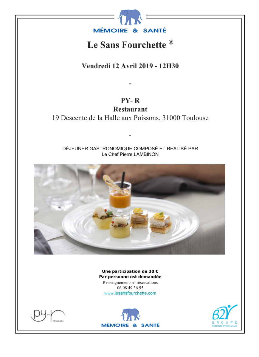 Affiche : LE SANS FOURCHETTE® Toulouse