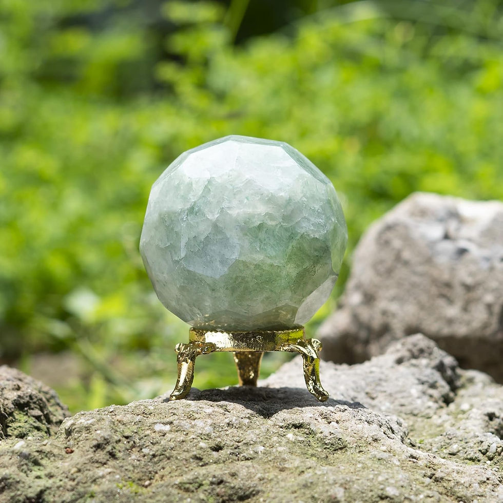 Thumbnail: 55 mm Black Obsidian Sphere Ball with Metal Stand