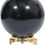 Thumbnail: 55 mm Black Obsidian Sphere Ball with Metal Stand