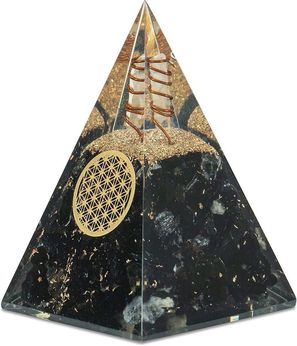 Thumbnail: Black Tourmaline Orgone Pyramid