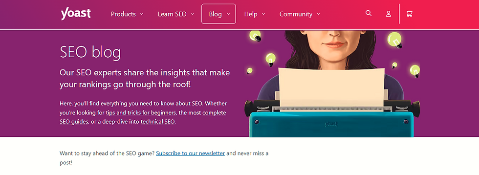 Yoast SEO blog