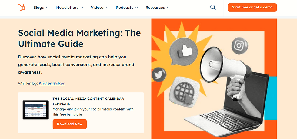 Social Media Marketing Guide - Hubspot