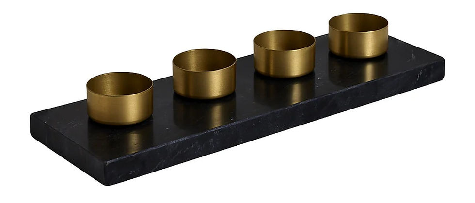 Thumbnail: Premium Marble T-Light Candle Holder – Set of 2