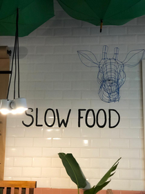 Giraffe head - FiKa Café - Rio de Janeiro, Brazil