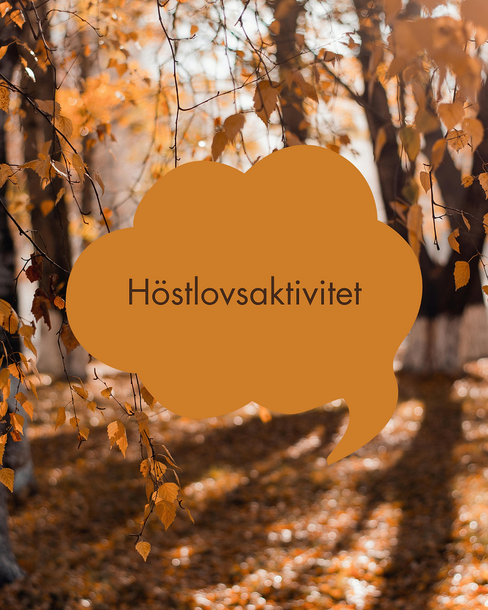 Höstlovsaktivitet - Escape room och middag